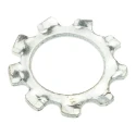 RS PRO Steel Bright Zinc External Tooth Locking Washer, M10, DIN 6797A 276-904