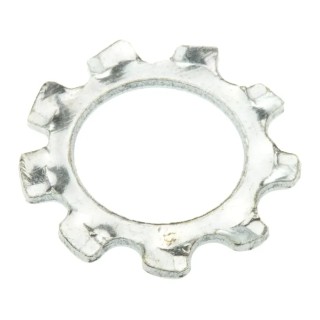 RS PRO Steel Bright Zinc External Tooth Locking Washer, M10, DIN 6797A 276-904