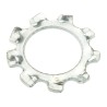 RS PRO Steel Bright Zinc External Tooth Locking Washer, M10, DIN 6797A 276-904