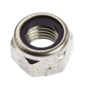 RS PRO Plain Stainless Steel Locknut Nylon Insert M20 DIN 985 30mm Width 20mm Height 275-709