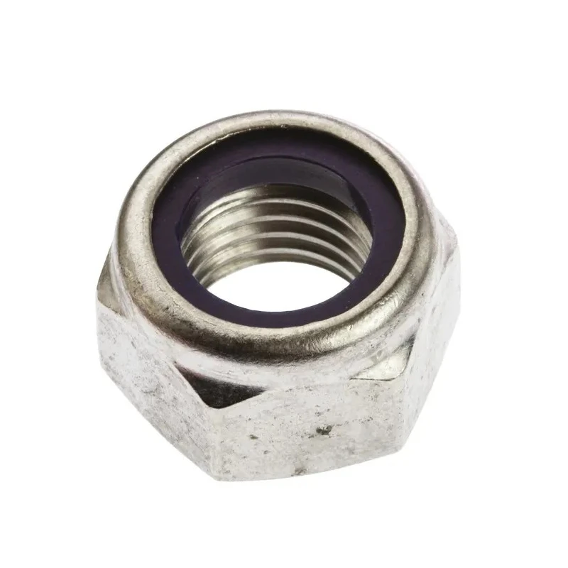 RS PRO Plain Stainless Steel Locknut Nylon Insert M20 DIN 985 30mm Width 20mm Height 275-709