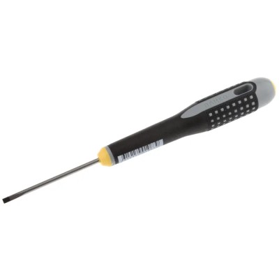 Bahco Standard Slotted Screwdriver, Insulated, 60 mm Blade, 163 mm Overall Length BE-8020