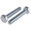 RS PRO Bright Zinc Plated Steel Hex Bolt M10 x 60 mm 8.8 Grade DIN 933 276-207