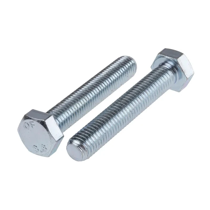 RS PRO Bright Zinc Steel Hex Bolt M12 x 70 mm Grade 8.8 DIN 933 276-229