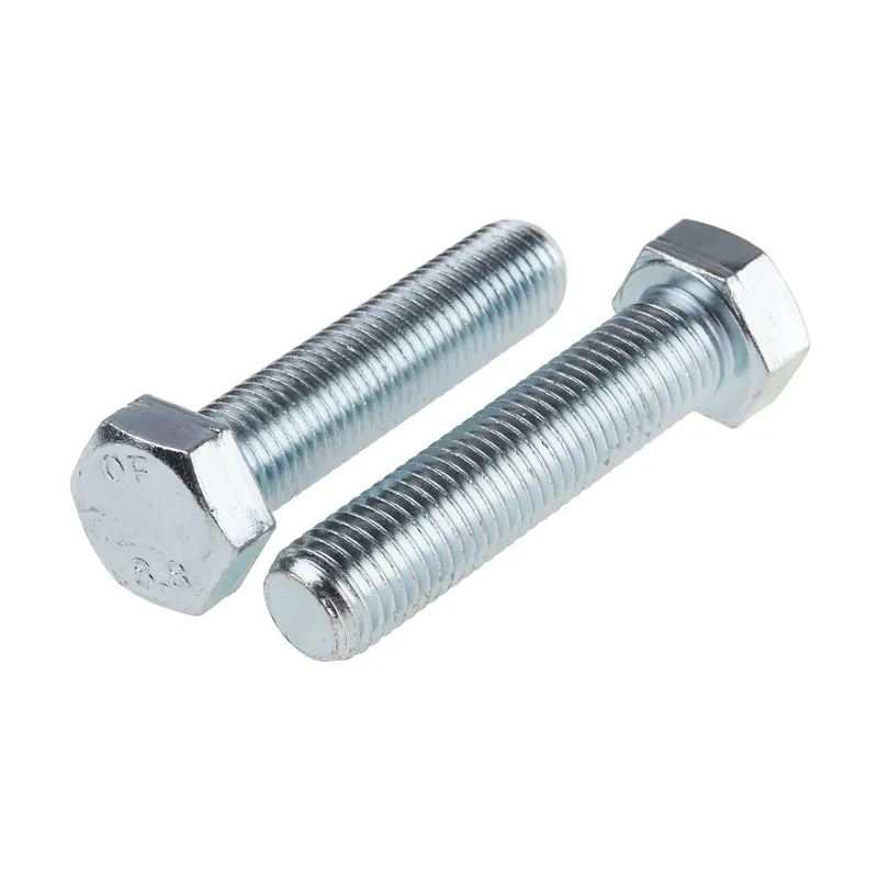 RS PRO Bright Zinc Steel Hex Bolt M16 x 70 mm Grade 8.8 DIN 933 276-308