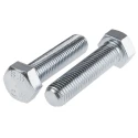 RS PRO Bright Zinc Steel Hex Bolt M20 x 80 mm, Grade 8.8, DIN 933 276-364