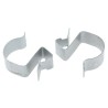 RS PRO Girder Cable Clip Stainless Steel, Passivated Zinc Plated Finish, 25-32 mm Cable Diameter, 8 mm Max Flange 277-200