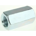 RS PRO 36 mm Bright Zinc Steel Coupling Nut M12 276-550