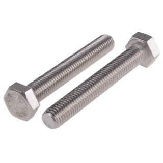 RS PRO Plain Stainless Steel Hex Bolt M12 x 80 mm DIN 933 276-617