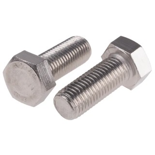 RS PRO Stainless Steel Hex Bolt M20 x 50 mm, DIN 933, A2 Type 304, Corrosion Resistant 276-718