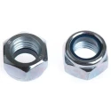 RS PRO Bright Zinc Steel Locknut M16, Nylon Insert, DIN 982, Width 24mm, Overall Height 18mm 276-780