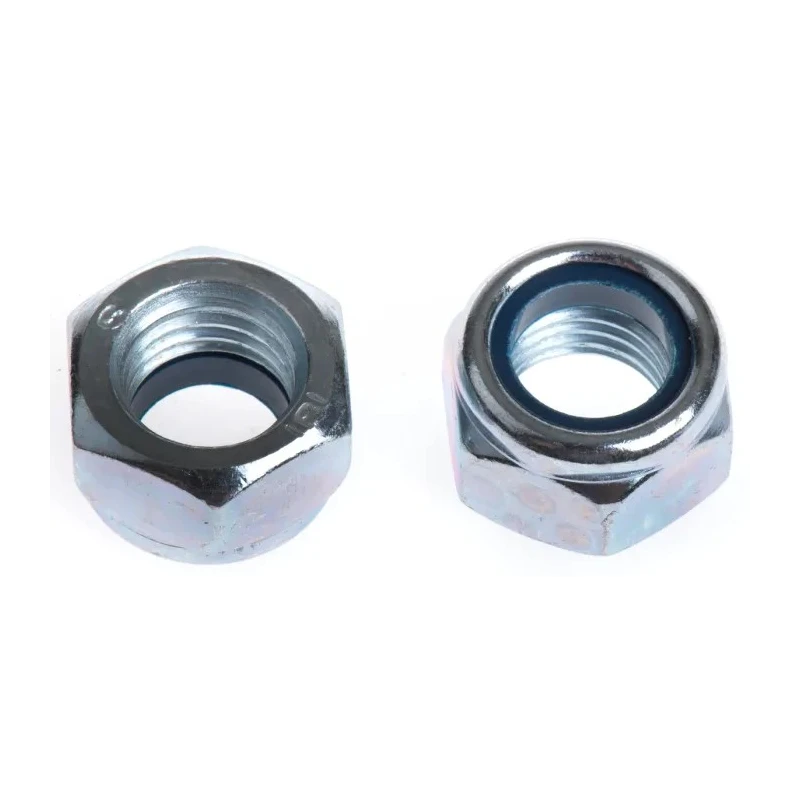 RS PRO Bright Zinc Steel Locknut M16, Nylon Insert, DIN 982, Width 24mm, Overall Height 18mm 276-780