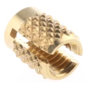 RS PRO Flush Brass Threaded Insert M3.5, Diameter 4.8 mm Fixing Hole, Depth 6.35 mm 278-540