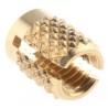 RS PRO Flush Brass Threaded Insert M3.5, Diameter 4.8 mm Fixing Hole, Depth 6.35 mm 278-540