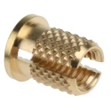 RS PRO Brass Flanged Threaded Insert M5 with 8 mm Flange Diameter, 6.4 mm Fixing Hole Diameter, 9.53 mm Depth 278-613