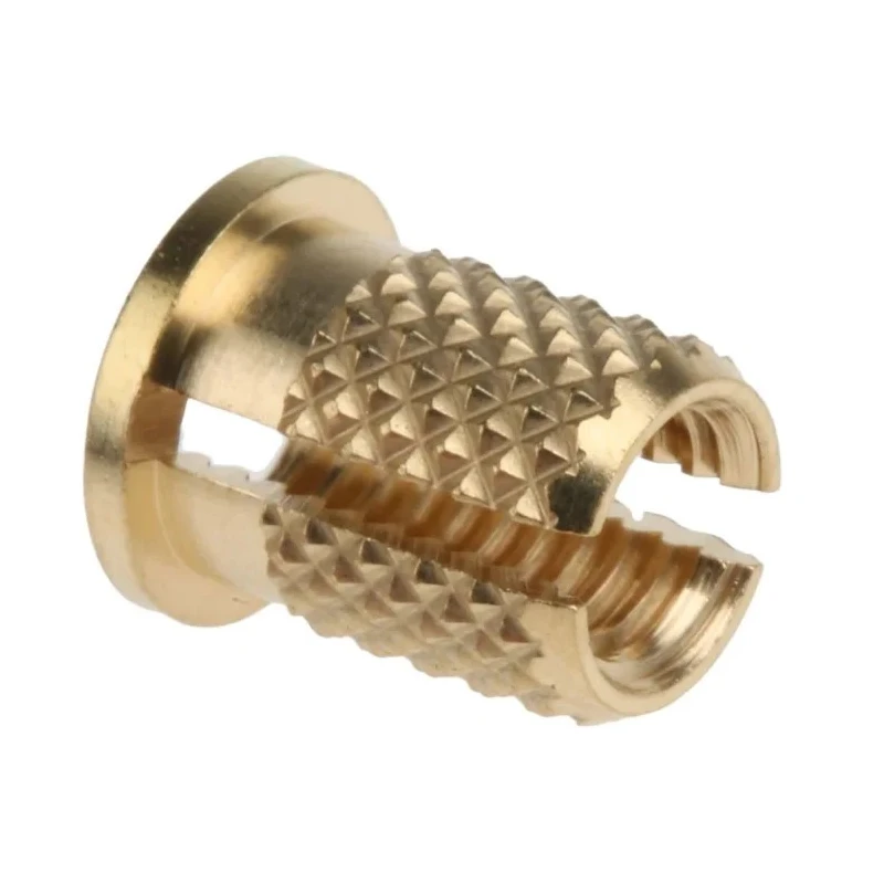 RS PRO Brass Flanged Threaded Insert M5 with 8 mm Flange Diameter, 6.4 mm Fixing Hole Diameter, 9.53 mm Depth 278-613