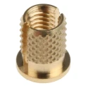 RS PRO Brass Flanged Threaded Insert M5 with 8 mm Flange Diameter, 6.4 mm Fixing Hole Diameter, 9.53 mm Depth 278-613