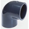 Georg Fischer Plastic Pipe Fitting 90° Push-in Elbow PVC-U Female Connection 4 in Length 97mm 721101115