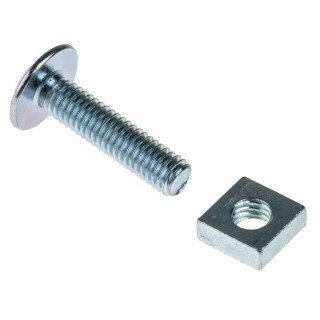 RS PRO Bright Zinc Steel Roofing Bolt M6 x 25 mm, Grade 4.8, Phillips Drive 277-632