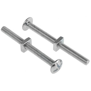RS PRO Bright Zinc Steel Roofing Bolt Length 70mm Grade 4.8 Phillips Drive M6 Thread 277-676