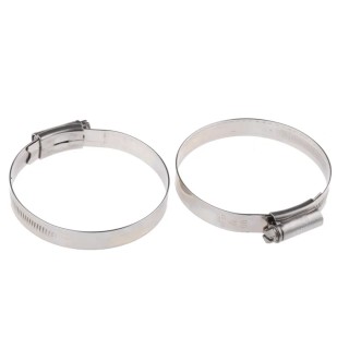 HI-GRIP Stainless Steel Slotted Hex Worm Drive Hose Clip 60-80 mm Zinc Plated HGS80BP