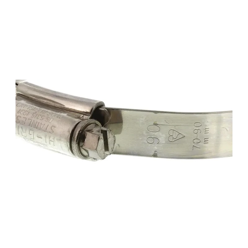 HI-GRIP Stainless Steel Slotted Hex Worm Drive Hose Clip 70-90 mm ID HGS90BP