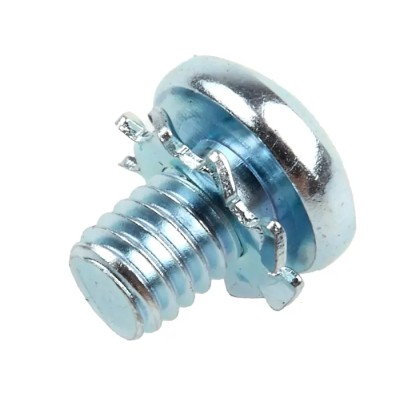 RS PRO 6 mm Bright Zinc Steel Pan Head Sems Screw with Spring Washer 278-685