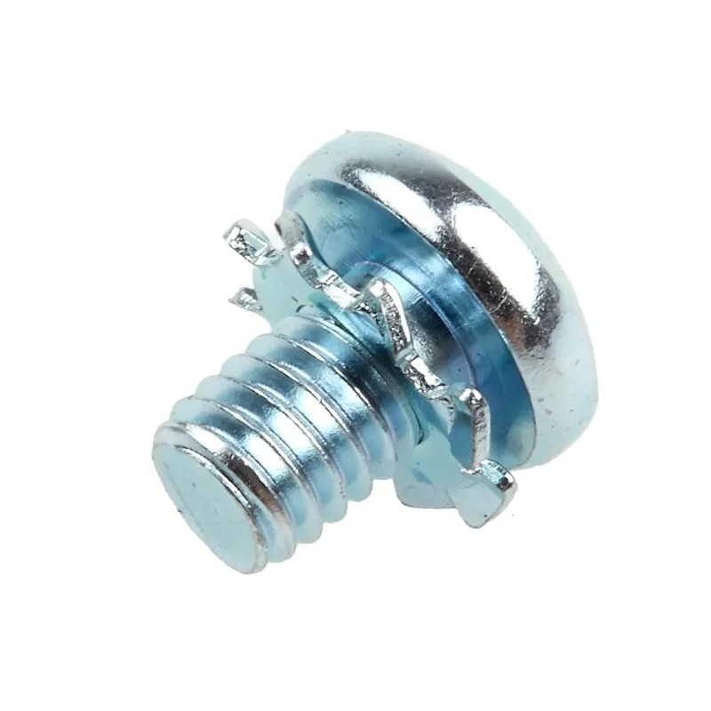 RS PRO 6 mm Bright Zinc Steel Pan Head Sems Screw with Spring Washer 278-685