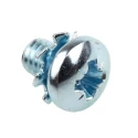 RS PRO 6 mm Bright Zinc Steel Pan Head Sems Screw with Spring Washer 278-685