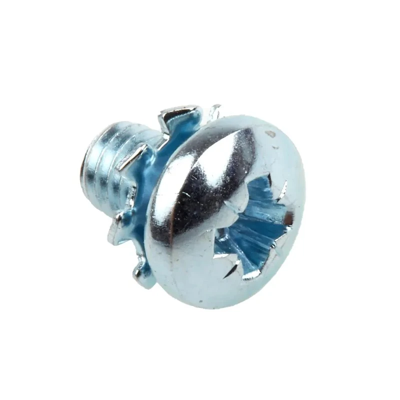 RS PRO 6 mm Bright Zinc Steel Pan Head Sems Screw with Spring Washer 278-685