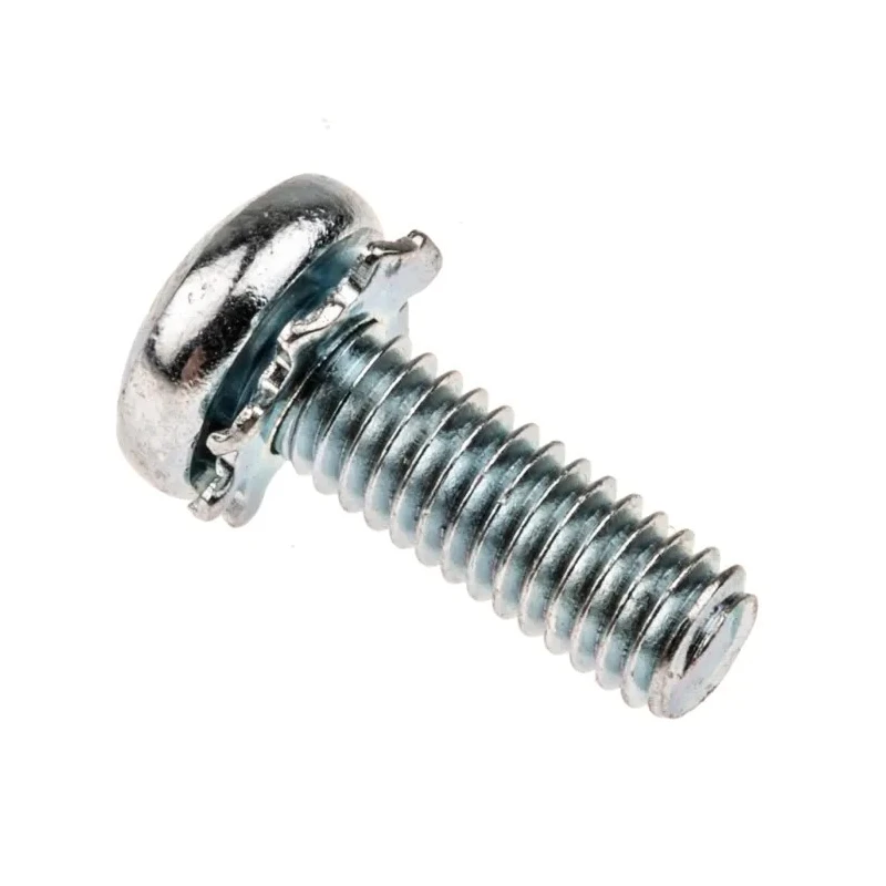 RS PRO Pan Head Pozidriv Sems Screw M4 Thread Size, 16 mm Length, Bright Zinc Steel Finish 278-691