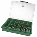 RS PRO 350 Piece Plain Dowel Pin Kit Diameter 9.53 mm to 2.38 mm Length 50.8 mm to 9.53 mm 279-521