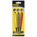 Stanley 3-Piece Pin Punch Set, Steel, 2.4mm Shank Diameter, 571.5mm Overall Length 0-58-930