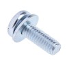 RS PRO Pan Head M4 x 12 mm Bright Zinc Steel Pozidriv SEMS Screw with Plain Washer 278-871