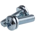RS PRO 20 mm Bright Zinc Steel Pan Head Sems Screw with Plain Washer 278-972