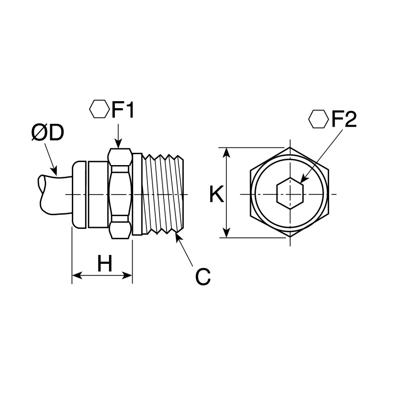 Legris Pneumatic Fitting LF3000 Series Male 1/2 in G Threaded-to-Tube, Push-in 10 mm Nickel Plated Brass 80°C 20 bar LF3000
