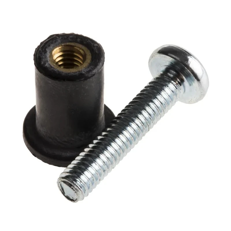 RawlPlug Rawlnut Multipurpose Flexi Wall Plug with Metal Screw Threaded Insert R-RNT-M4X20