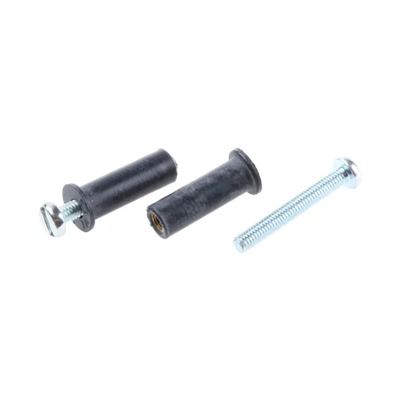 RawlPlug Rawlnut Multipurpose Flexi Wall Plug with Screw, Synthetic Rubber with Metal Insert R-RNT-M4X30