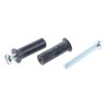 RawlPlug Rawlnut Multipurpose Flexi Wall Plug with Screw, Synthetic Rubber with Metal Insert R-RNT-M4X30