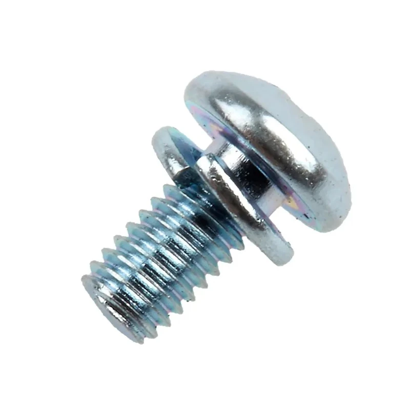 RS PRO 16 mm Bright Zinc Steel Pan Head Sems Screw with Spring Washer 279-149