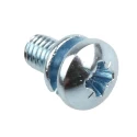 RS PRO 16 mm Bright Zinc Steel Pan Head Sems Screw with Spring Washer 279-149