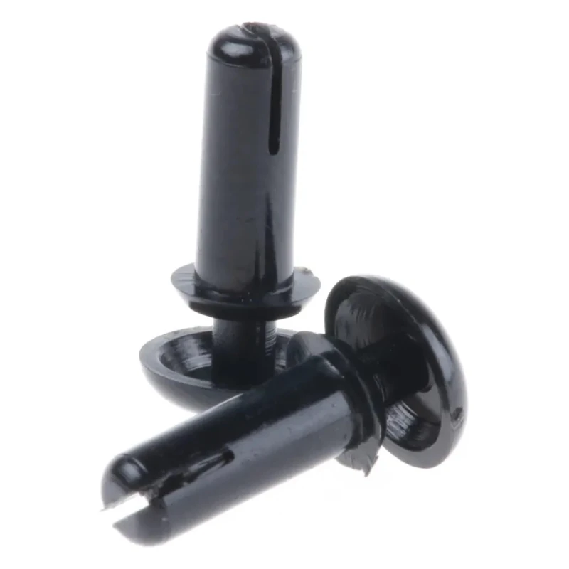 Essentra Nylon Snap Rivet, 3 mm Diameter, 9 mm Length, Nylon Body, Plain Finish SR-3080B
