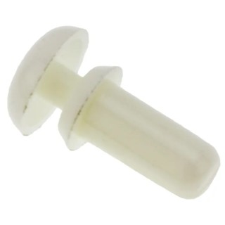 Essentra Nylon Snap Rivet 2.6 mm Diameter, 6.1 mm Length, Nylon Body, RoHS Compliant SR2655W