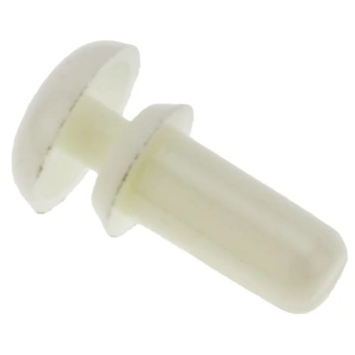 Essentra Nylon Snap Rivet 2.6 mm Diameter, 6.1 mm Length, Nylon Body, RoHS Compliant SR2655W