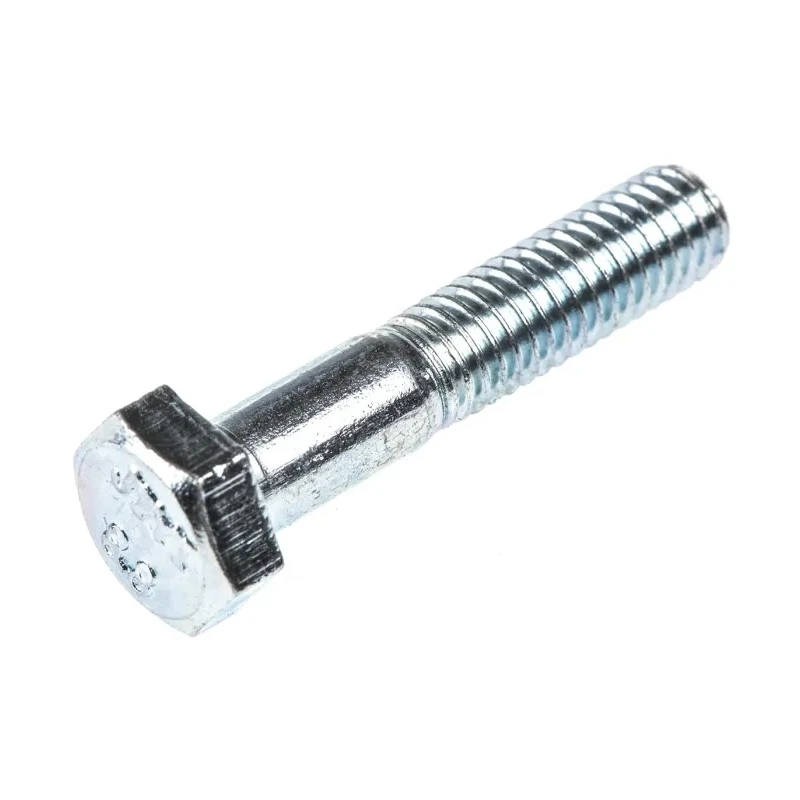 RS PRO Bright Zinc Plated Steel Hex Bolt M6 x 30 mm 304 Grade DIN 931 279-537