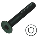 RS PRO Plain Steel Hex Socket Countersunk Screw M3 x 6 mm, Grade 10.9 Steel, Plain Finish 281-372