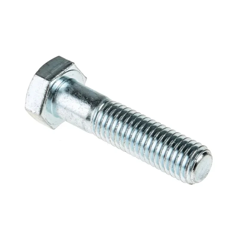 RS PRO Bright Zinc Plated Steel Hex Bolt M12 x 50 mm 304 Grade DIN 931 279-789