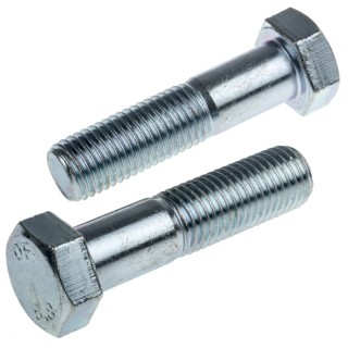 RS PRO Bright Zinc Plated Steel Hex Bolt M16 x 65 mm 304 Grade DIN 931 279-896