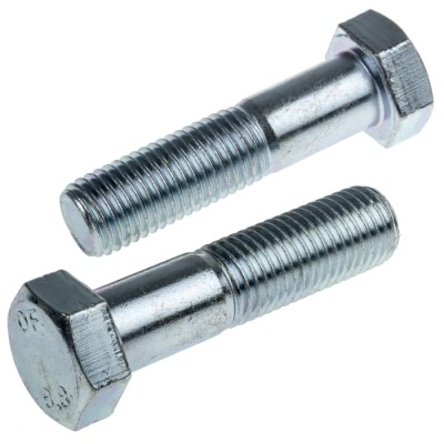 RS PRO Bright Zinc Plated Steel Hex Bolt M16 x 65 mm 304 Grade DIN 931 279-896