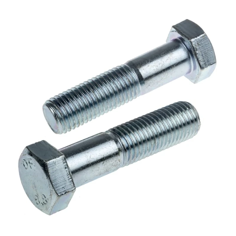 RS PRO Bright Zinc Plated Steel Hex Bolt M16 x 65 mm 304 Grade DIN 931 279-896